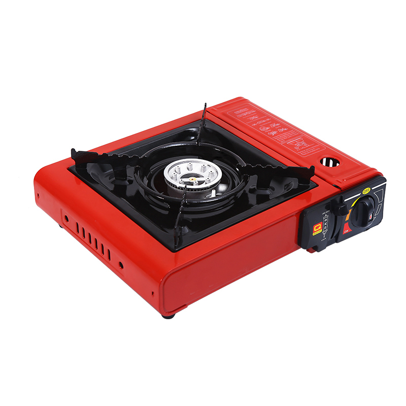 portable gas stove red color